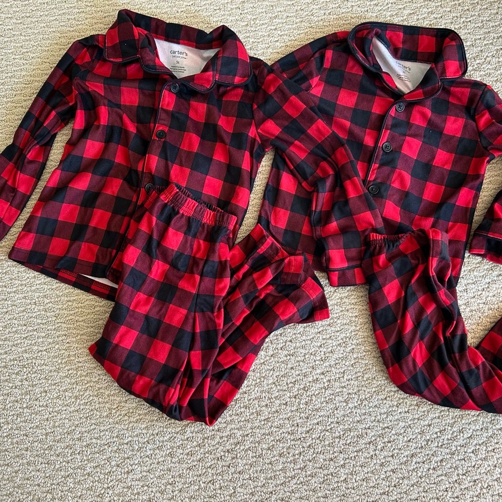 NWOT 5T and 2T Sibling Pajamas